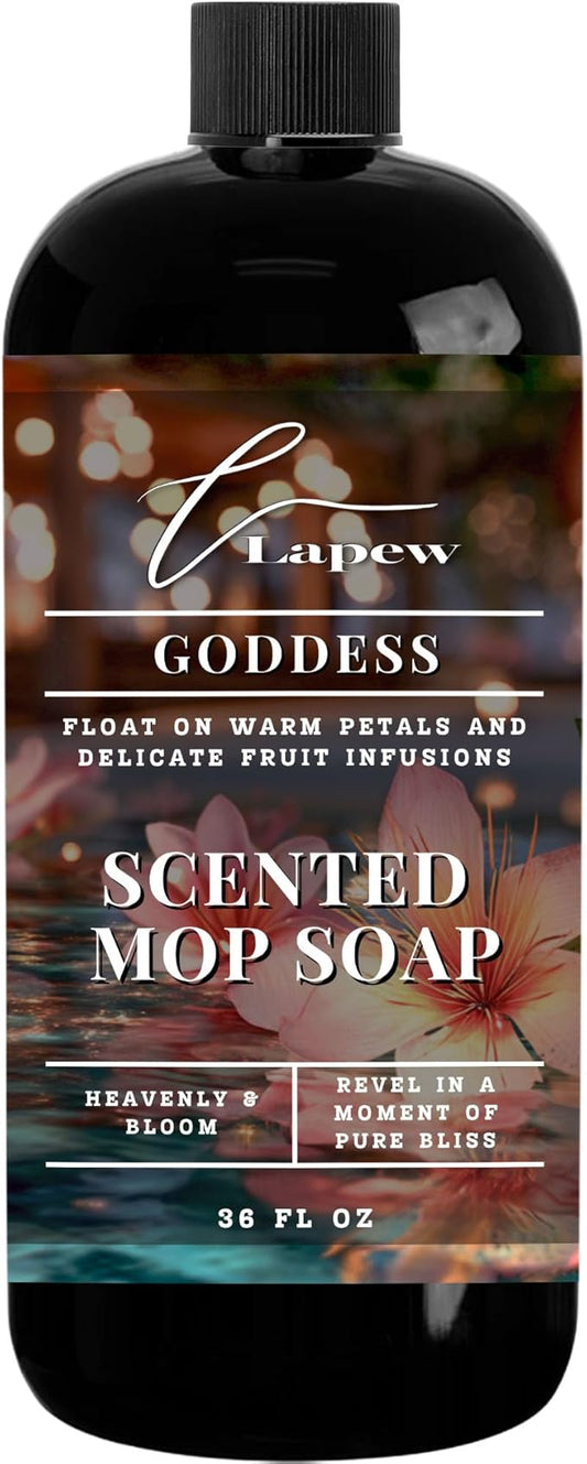 Luxury Floor Cleaner, Scented Mop Soap Concentrate | Hard Floor Cleaner for Tile, Vinyl, Laminate, LVP & Sealed Hardwood | Low-Foam, Streak-Free | 36 oz | Goddess