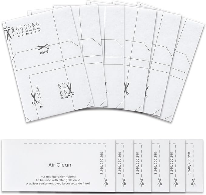 Pymin 6pcs engine protection filter and 6pcs vacuum cleaner filter set for Miele Classic C1, Compact C1/2, Complete C1/2/3, Dynamic U1, S200-S899, S2000-S8999