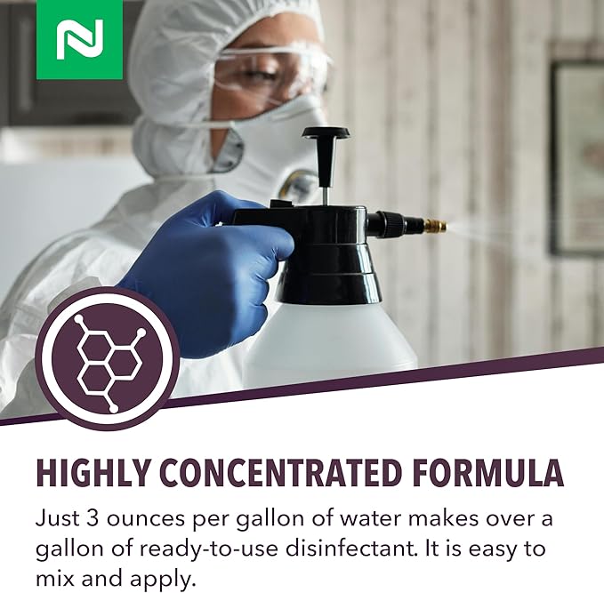 Nisus Product image DSV Disinfectant, Sanitizer, Virucide, Concentrated Solution for Hard Non-Porous Surfaces, Hospitals, Homes, Industrial & Food Processing Areas, 1 Gallon