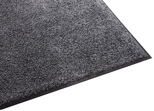 Guardian Platinum Series Indoor Wiper Floor Mat, Rubber with Nylon Carpet, 5'x13', Grey