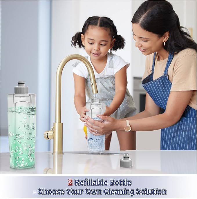 Spray Mops for Hardwood Floor Cleaning - MEXERRIS Microfiber Wet Dust Mops with 4 Reusable Pads 2 Refillable Bottles - Wood Floor Mop Home Commercial Mops for Hardwood Tile Wood Laminate Vinyl