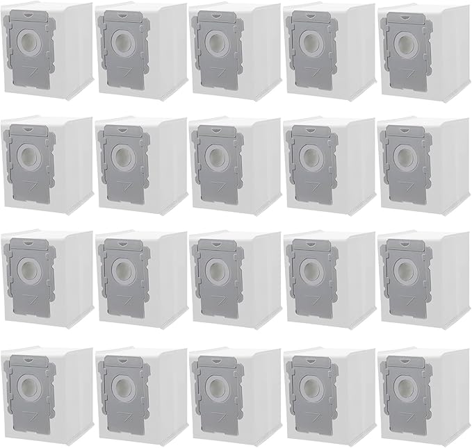 20-Pack Vacuum Bags for iRobot Roomba i7 i7+ j7 j7+ i8 i8+ i3 i3+ i4 i4+ i6 i6+ s9 s9+ Vacuum Cleaner, i and s and j Series Clean Base Automatic Dirt Disposal Bags