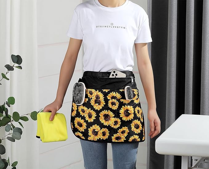 Waterproof Cleaning Apron with 7 Pockets, Cleaning Supplies for Housekeeping, Lightweight and Durable Maid Apron