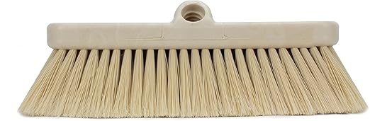 SPARTA 41278EC25 Flo-Thru Plastic Wall Scrub Brush, Equipment Brush With Soft Nylex Bristles For Industrial Kitchens, Hospitals, Commercial Cleaning, 4 Inches, Tan, (Pack of 12)