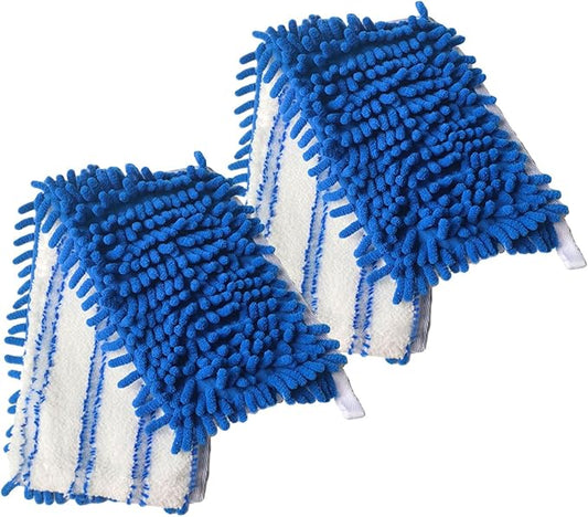 2 Pack Microfiber Mop Refills Compatible with O-Cedar Dual-Action Flip Mop Resuable Replacement Mop Heads for Dry & Wet Use
