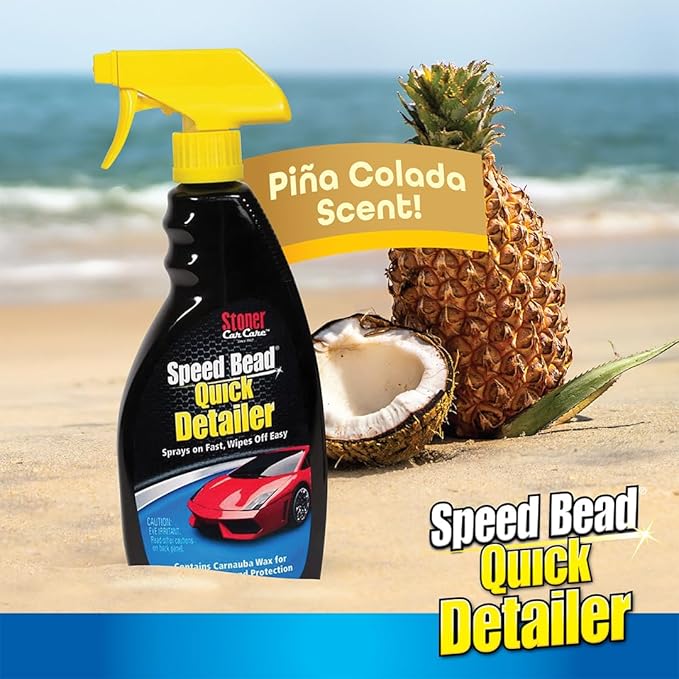 Stoner Car Care 92354-4PK Speed Bead Quick Detailer Spray – Fast Detail Spray for Dust, Smudges and Light Contaminants – Enhances Gloss and Slickness With Carnauba Wax – 22 fl oz (Pack of 4)