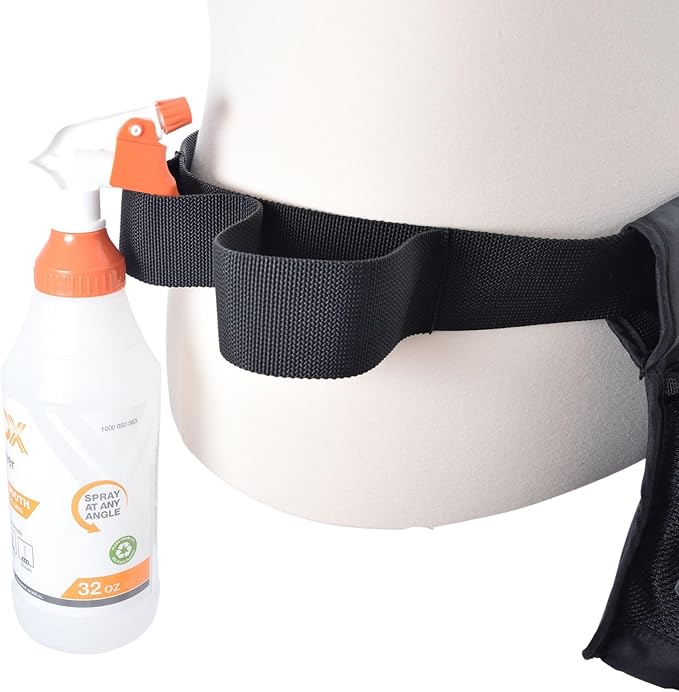 Cleaning Tool Belt with 1 Large Tool Pouch for Pro Cleaners and Window Washers