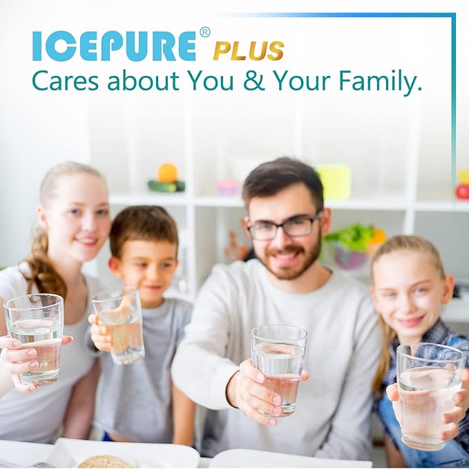 ICEPURE NSF/ANSI 53 Certified Premium RWF0600AH Replacement for MWF, MWFP, 197D6321P006, WFC1201, MWFA, PC75009, HDX FMG-1, GSE25GSHECSS, 46-9996, GSH25JSDDSS GWF Refrigerator Water Filter 3PACK