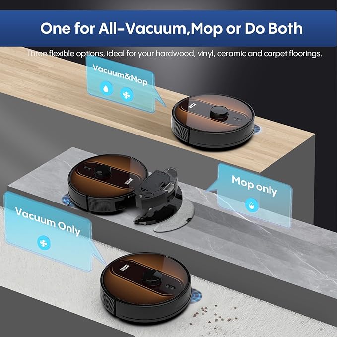 Robot Vacuum and Mop with Mapping
