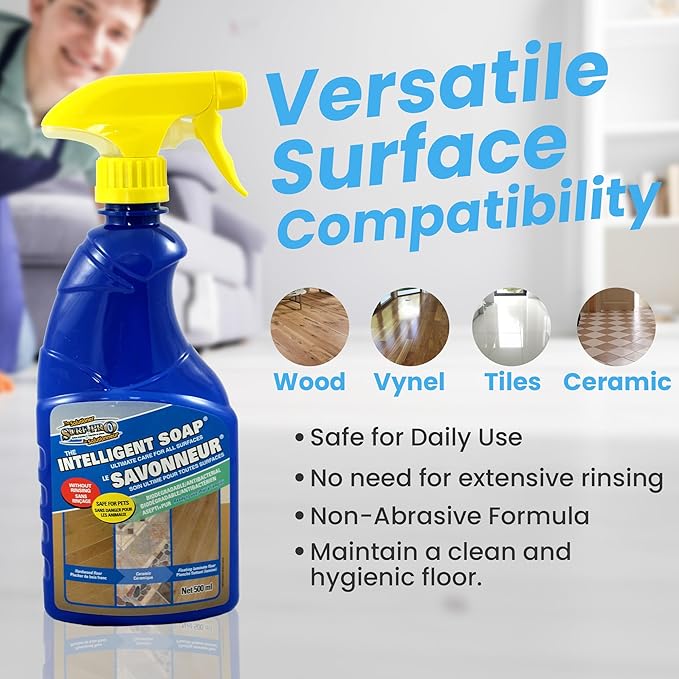 SURF PRO Intelligent Soap Floor Multi-Surface Cleaner (500ML /16.9oz)