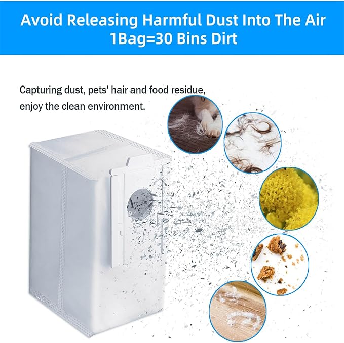 Dust Bags Replacement VCA-RDB95 for SAMSUNG Jet Bot AI+ / Jet Bot+ / Bespoke Jet Bot Combo AI Vacuum Clean Station, Jet Bot Vacuum Dust Bag Accessories Parts 8 Pack