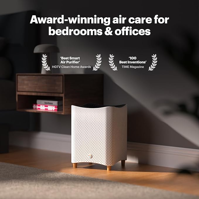 Mila Air Mini Smart Home Air Purifier with Overreactor H14 HEPA Replacement Filter, Removes Formaldehyde, VOCs, Dust & Odors, Ideal for Large Room or Bedroom, Quiet-Mode (Blue)