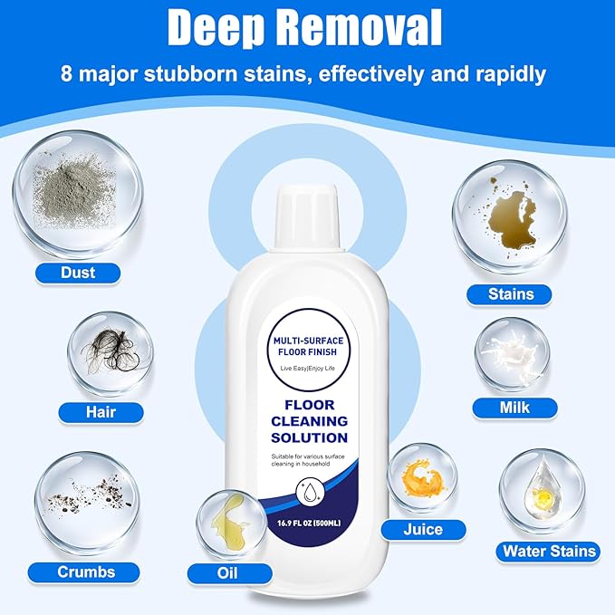 2L Floor Cleaner Compatible with Tineco Cleaning Solution,Multiple Hard Floors for All Robot Vacuums with Mopping and Wireless Wet Dry Dual-Use Vacuum Cleaners（4 Bottle ）