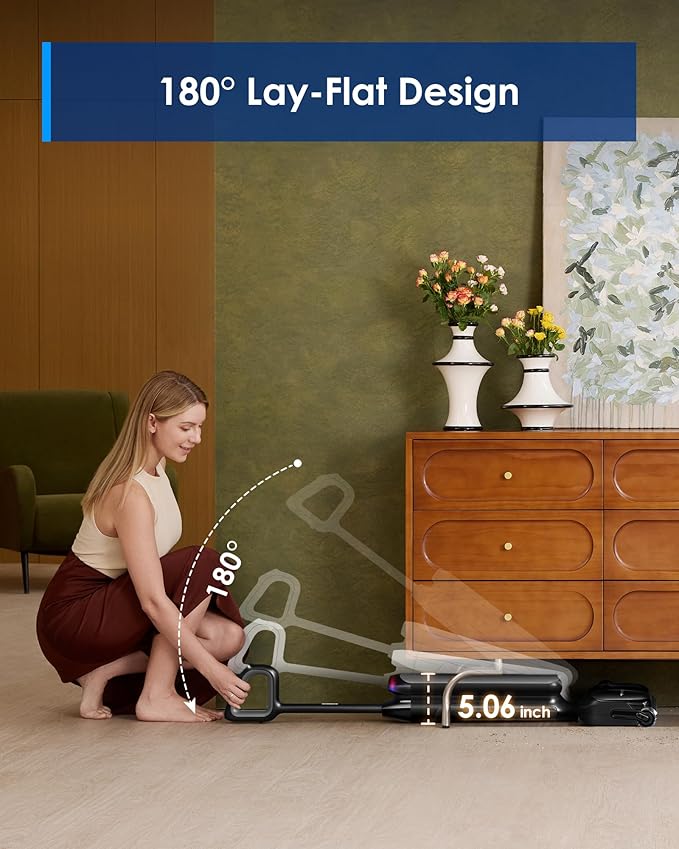 Tineco Wet Dry Vacuum Cleaner 22kPa Suction Floor Cleaner Mop, 50 Min Runtime, iLoop Smart Sensor, DualBlock Anti-Tangle Design, 185℉ Flashdry, Dual-Edge Cleaning, 180° Lay-Flat, Floor One S7 Artist