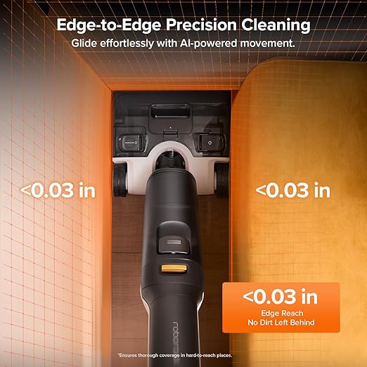 roborock F25 ALT Vacuum Mop, Wet Dry Vacuum Cleaner, Cordless Hard Floor Cleaner Machine with AI Assistant Wheels, 180° Lie-Flat, 194°F Hot Air Flash Drying & Self Cleaning Electric Mop