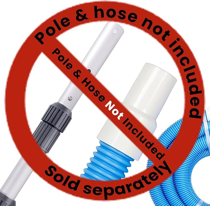 Sepetrel Commercial Grade Pool Vacuum Head with Wheels,14" Extra-Wide & Weighted Flexible Heavy-Duty Vac Cleaner for Effortless, Deep Cleaning