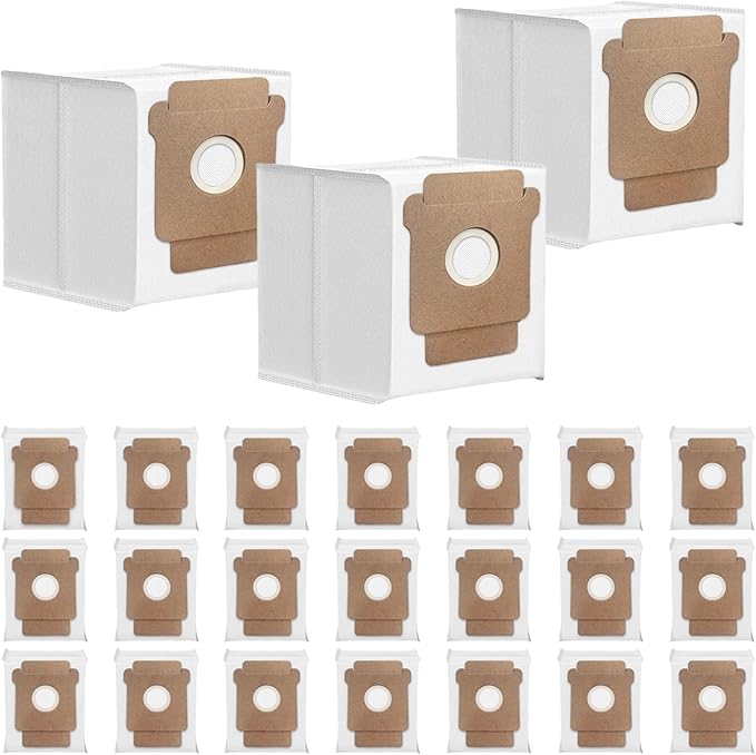 24 Pack 105 Vacuum Bags for iRobot Roomba 105 Vac, 105 Combo, Plus 405 Combo, Plus 505 Combo, Max 705 Vac, Max 705 Combo Replacement Dust Bags Dirt Disposal Bags