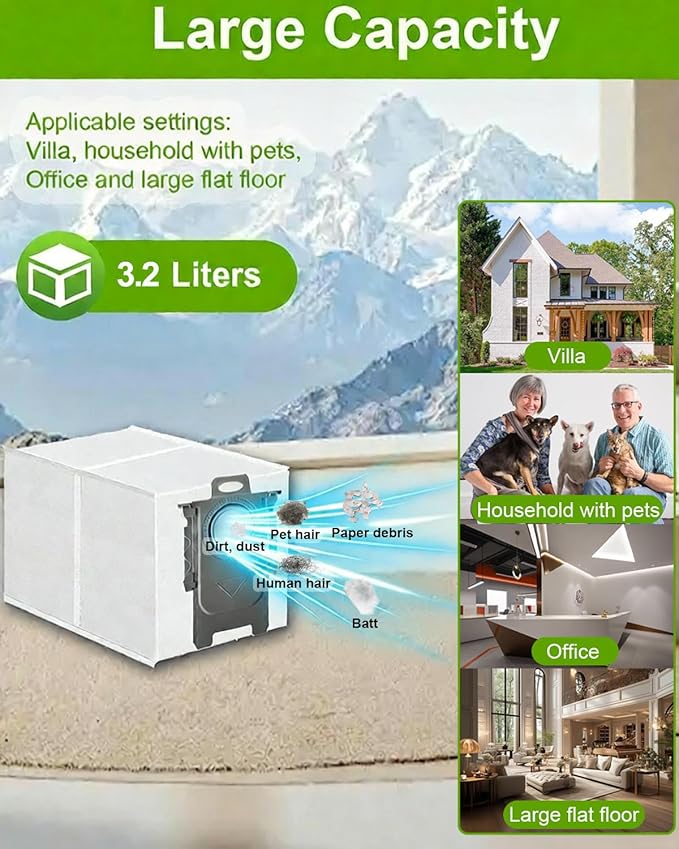 ApexOne 18 Pack Dust Bags for Roborock QV 35A/Qrevo S5V/Saros 10/10R/Q Revo/Qrevo S/Qrevo Pro/Qrevo MaxV/Qrevo Master/Qrevo Plus/S8 Max Ultra/S8 MaxV Ultra/Qrevo Slim Vacuum Cleaner, 3.2L Capacity