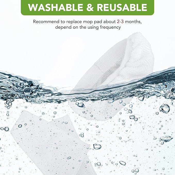 Sgizoku 6+6 Pack Steam Mop Pads Compatible with Waitbird Steam Cleaner STC-EU168-6 Pack Reusable Microfiber Mop Pads + 6 Pack Ironing Cloths Set Replacement (Mop is Not Included)