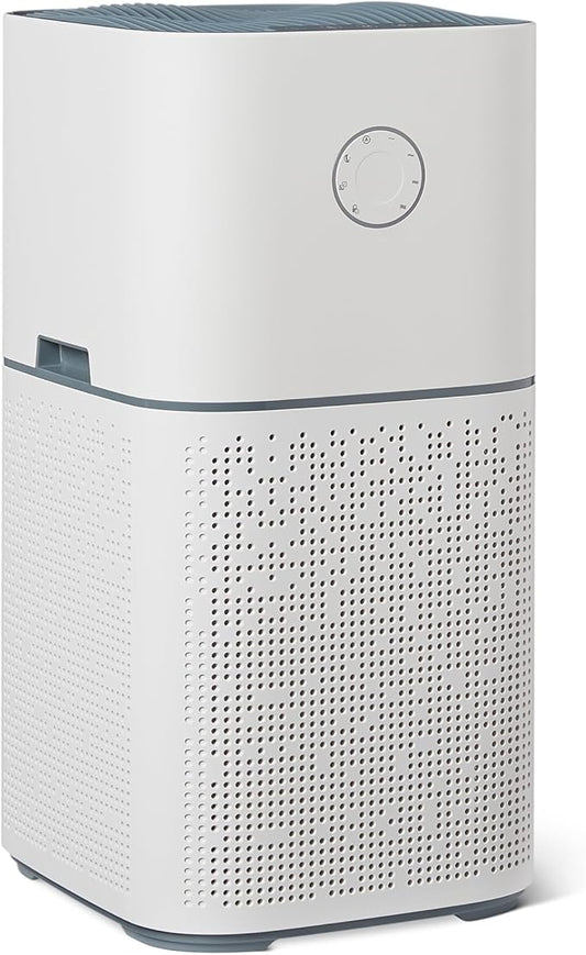 Amazon Basics Air Purifier for Home Large Rooms with 3-Stage Filtration, HEPA Filter, Covers Up to 2600 Sq ft, White