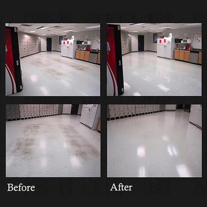 Quality Chemical Pro Shine High Solids Commercial Wet-Look Floor Finish Wax - High Shine Floor Cleaner, Future Floor Wax for VCT Tile Floors, Polish & Restorer - 128 oz (Pack of 1)