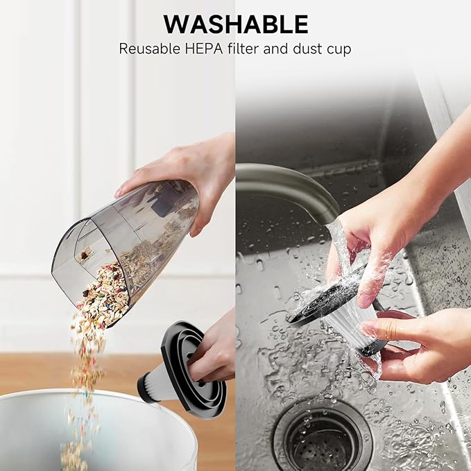 Corded Stick Vacuum Cleaner - Lightweight, Powerful Suction with 450W Motor, 3-in-1 16.4Ft Cord Vacuum Cleaners for Home, Hard Floor, Carpet, Pet Hair Light Blue