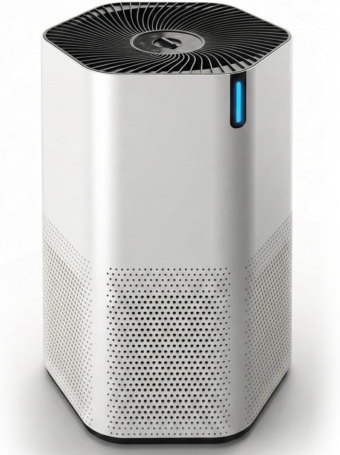 SonoHealth AirPro Purifier for Home and Bedroom | HEPA 14 Filter | Ultra-Quiet Air Cleaner | Activated Carbon Filter and Essential Oil Diffuser - 1 Pack