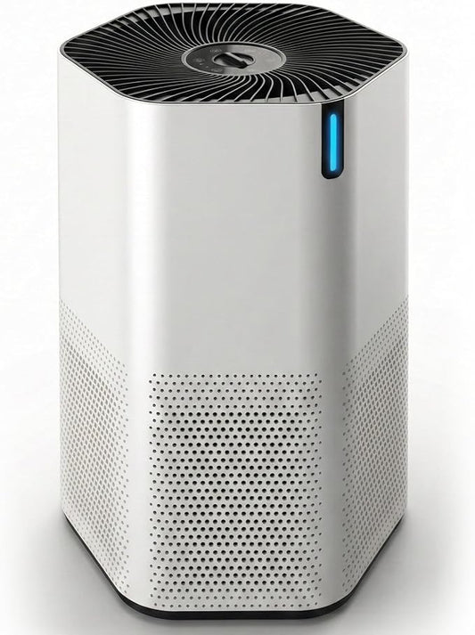 SonoHealth AirPro Purifier for Home and Bedroom | HEPA 14 Filter | Ultra-Quiet Air Cleaner | Activated Carbon Filter and Essential Oil Diffuser - 1 Pack