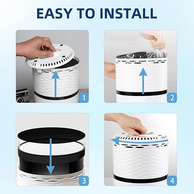 APPLIANCEMATES LV H132 Replacement Filter for LEVOIT LV-H132 Air Purifier, 3-in-1 H13 True HEPA Filter Replacement LV-H132, LV-H132-RF, 4 Pack