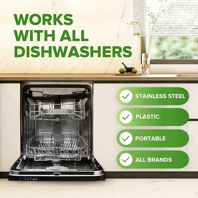 Renuv® Washing Machine Cleaner + Dishwasher Cleaner Bundle - Heavy Duty Appliance Deep Cleaning, Descaling and Deodorizing