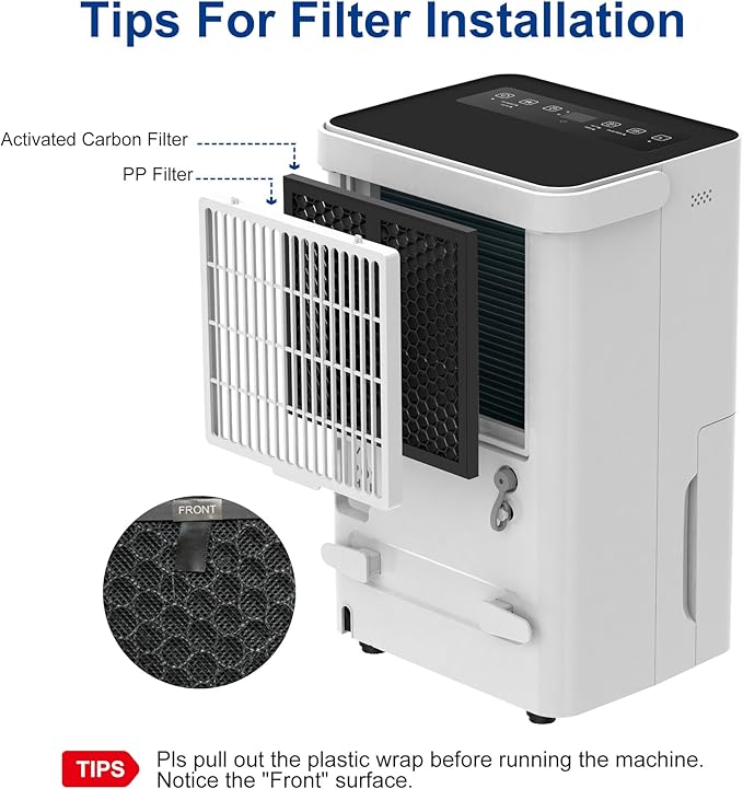 Shinco 30 Pints Dehumidifier for Home and Basements, 1500 Sq.Ft Dehumidifiers with Drain Hose, Auto or Manual Drainage, Auto Defrost, Quietly Remove Moisture, Activated Carbon Filter, 24HR Timer