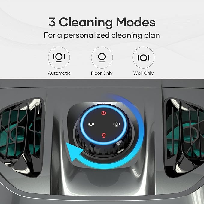 AIPER Seagull Pro Cordless Robotic Pool Cleaner, WavePath Navigation, Wall-Climbing, Quad-Motor, 150 mins Runtime for Inground Pools up to 1,600 sq.ft, ZT6002 (Renewed)