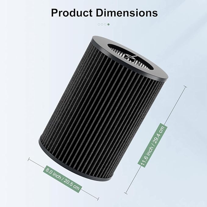 Air Pro PECO-HEPA Filters Replacement, Compatible with Molekule Tri-Power Air Pro Air Purifier, 3-in-1 High-Efficiency True HEPA Replacement Filter (2 Pack)