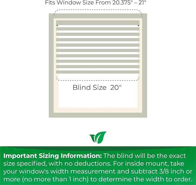 CALYX INTERIORS Faux Wood Blinds with Classic Valance, Cordless, 2" Slat, 20" W x 73" H, Blinds for Indoor Windows, Room Darkening Window Blinds for Home Interior Windows and Doors, Pure White