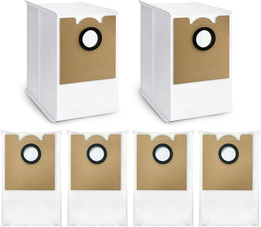 6 PACK Replacement Dust Bags for Lefant M2 Pro, M2S Pro,M2 Plus Robot Vacuum Cleaner, HEPA Filter Compatible Dustbags