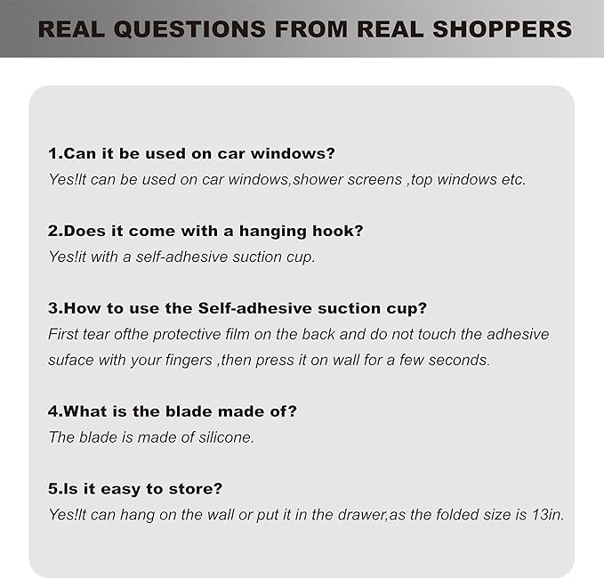 Extendable Shower Squeegee for Glass Doors, Shower Squeegee with 10-Inch Silicone Blade, Telescoping Handle for Windows and Shower Glass, Silver