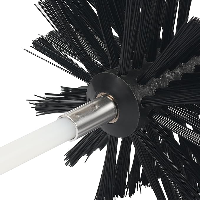 ‌AOGYikang 4” Chimney Brush Head - Heavy-Duty Cleaning Brush Head, 100mm/4in Dryer Vent Cleaner Brush Head, 4-Inch Cleaning Brush Head for Fireplace, Vent Pipe