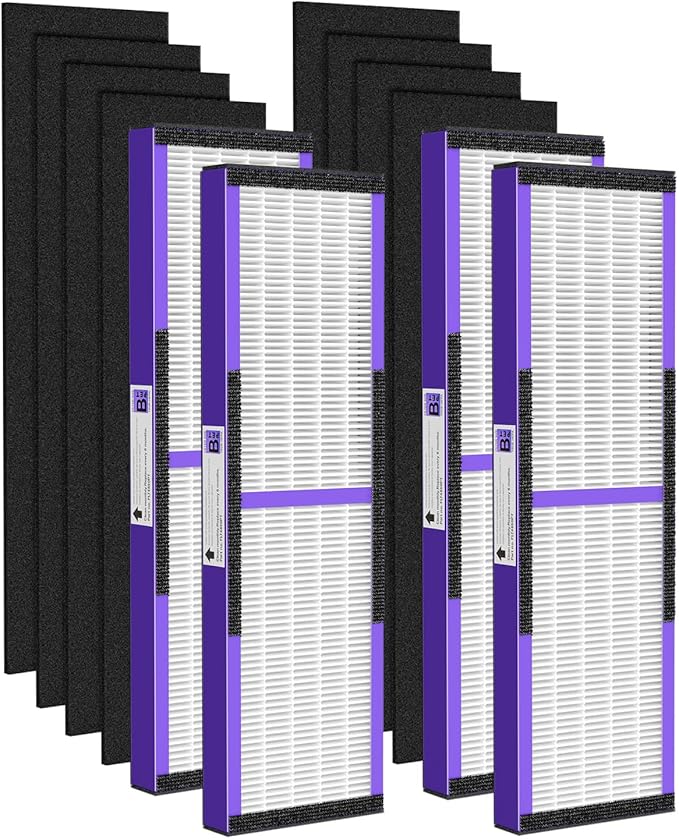 4 Pack FLT4850PT True HEPA PET CARE Filter B Replacement Compatible with Guardian Air Purifier AC4825 AC4825E AC4300 AC4800 AC4900 AC4850PT AC4850 FLT4825