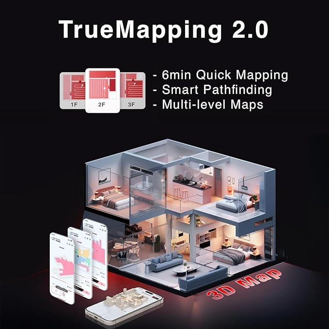 Yeedi M12 PRO Plus Robot Vacuum and Mop Combo, 11000Pa Powerful Suction, ZeroTangle Hair-Free Brush, Auto Mop Washing & Drying, Smart Obstacle Avoidance, Self-Emptying Dock, Ideal for Pet Homes