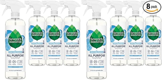 Seventh Generation All Purpose Cleaner, Biodegradable Formula, Free & Clear, 23 oz,(Pack of 8)
