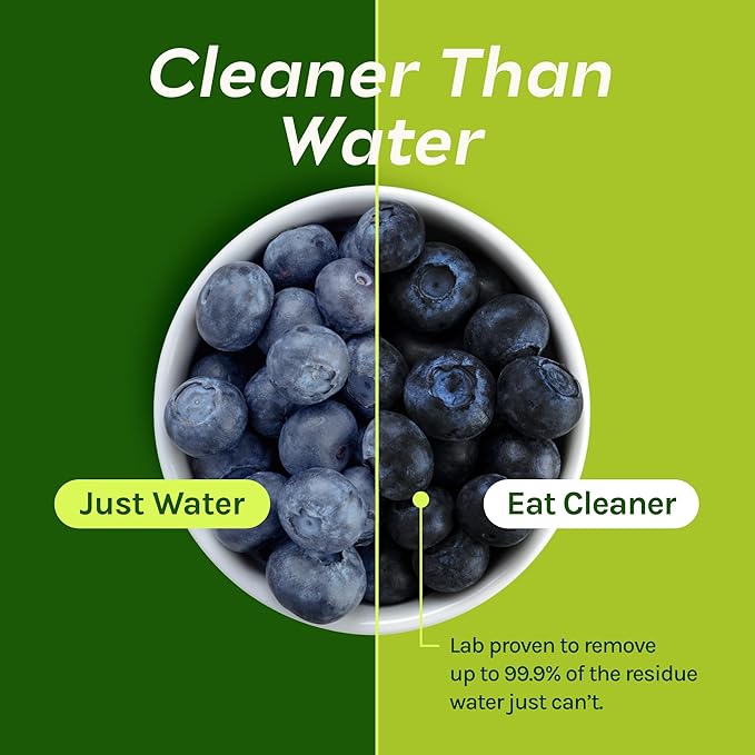 CleanBoss Eat Cleaner Fruit + Veggie Wipes - 32 Count, Pack of 2 - Removes Harmful Residue - Keeps Produce Fresh Up to 5X Longer - Vegan, Gluten Free - 64 Wipes Total