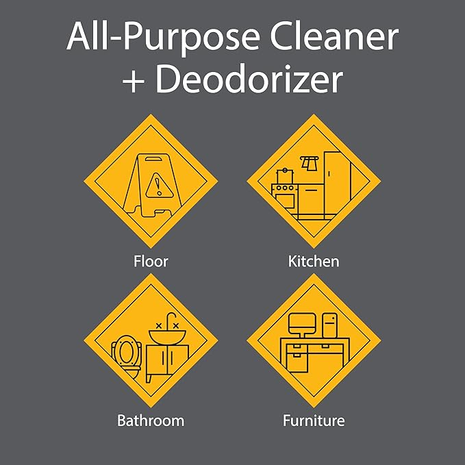 Pro-Grade All-Purpose Cleaner & Deodorizer - Deep Cleaning & Odor Eliminating Formula For Professional & Home Surfaces - 1 Gallon Concentrate - Fresh Breeze