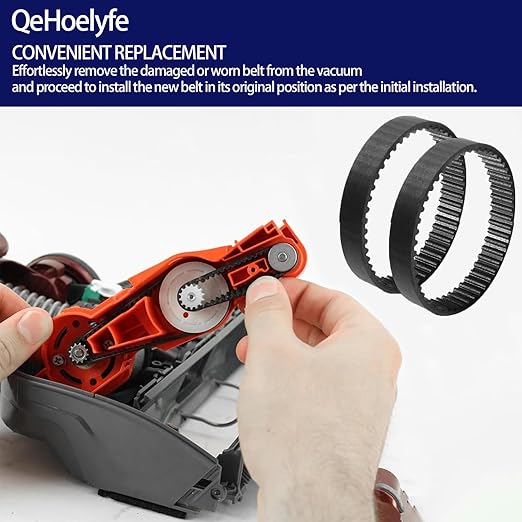 2 Pack 153-3GT-7 Replacement Belts for Shark HZ2002 HZ2000 LA502 LA500 LA455 AZ2002 AZ2000 AZ2000W AZ2000WWK Front Soft Brush 153-3MV-7 Upright Vacuum Cleaner, Soft Front Brush Belt