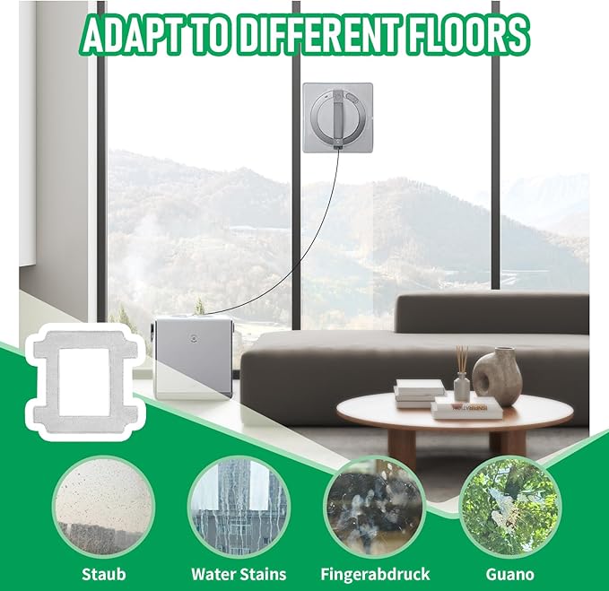 Winbot W2 Pro Replacement Mop Pads - 12 Pcs Washable & Reusable Cleaning Cloths Compatible with Ecovacs Winbot W2 Omni, W1 Pro, W2 Pro Window Vacuum Cleaner Robot