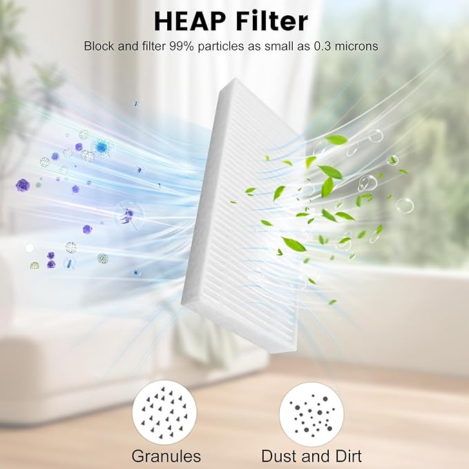 26 Pack Robot Vacuum Replacement Parts Compatible with Eufy C10 Robot Vacuum，2 Mainbrush 4 Filter 6 Dust Bag 6 Sidebrush 1Cleaning Brush 1Screwdriver,6 Incense Chips