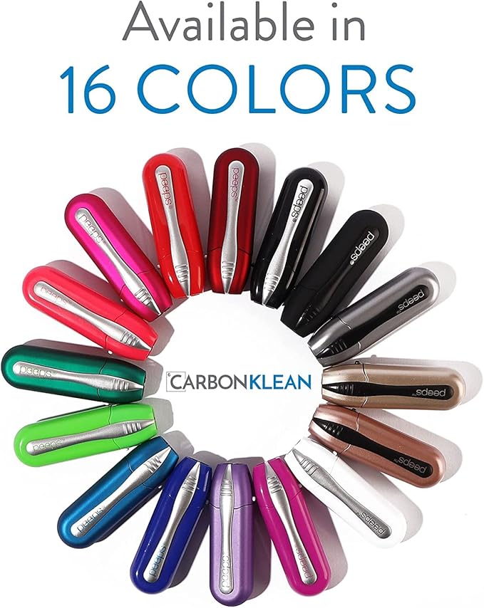 CarbonKlean Peeps Eyeglass Lens Cleaner - Efficient and Durable Carbon Microfiber Technology - Exclusively Used by NASA - 500 Uses (Purple, 2 Pack)