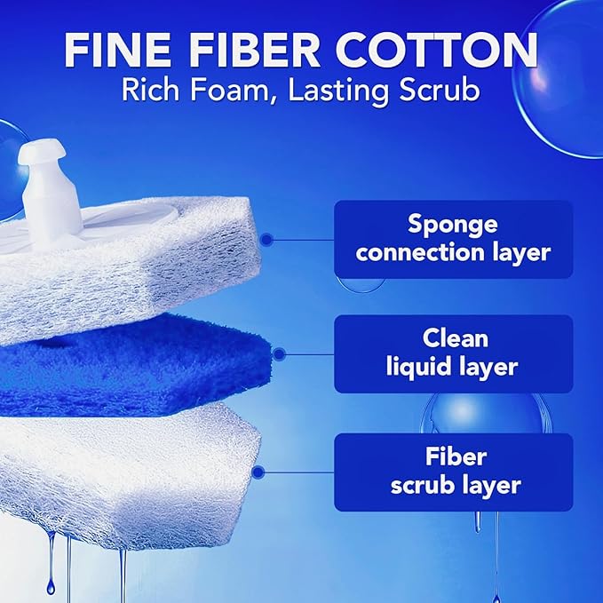 55 Pcs Toilet Wand Refills for Clorox, Upgrade Disposable Replacement Heads, Compatible with Clorox Toilet Wand for Bathroom Multi-Surface Cleaning
