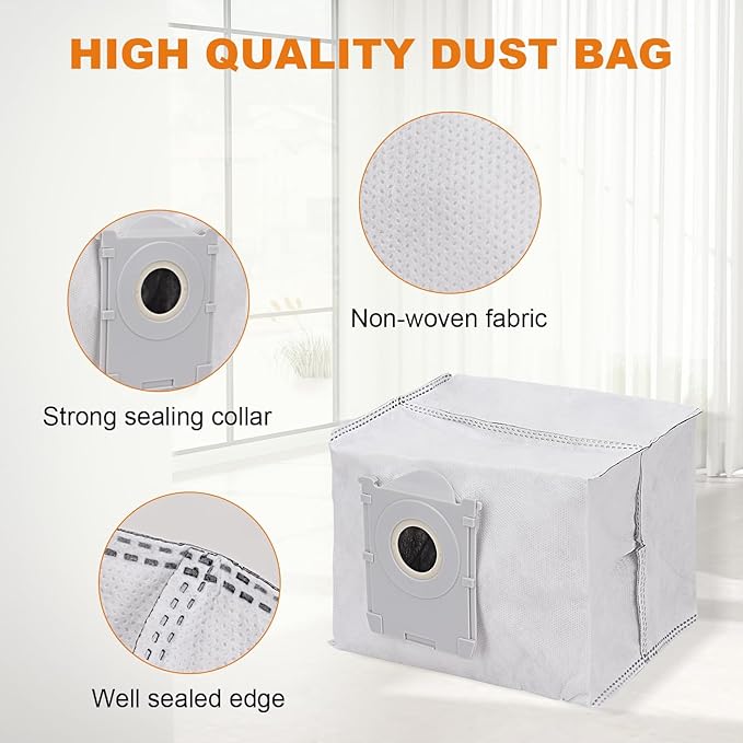 X11 Vacuum Bags for ECOVACS DEEBOT X11 Pro Omni/X11/X11 Pro Robot Vacuum Cleaner - Disposable Replacement Dust Bag Vacuum Cleaning Accessories Part（12Pack)