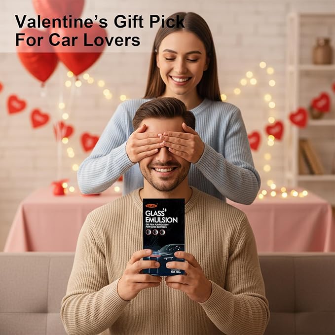 Umex Ogas Glass Cleaner - Streak-Free Windshield Cleaner& Glass Emulsion, Removes Tough Grease, Grime, Oil Film, and Water Spots for Car, Home, and Office (2 Pack, 3.38oz Each)