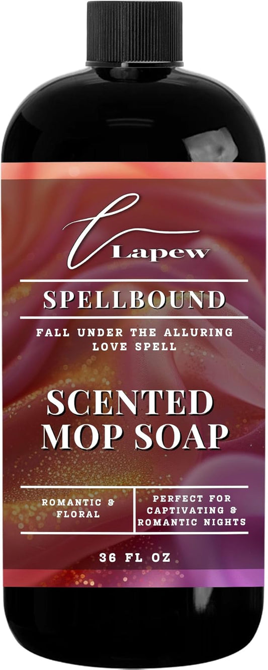 Luxury Floor Cleaner, Scented Mop Soap Concentrate | Hard Floor Cleaner for Tile, Vinyl, Laminate, LVP & Sealed Hardwood | Low-Foam, Streak-Free | 36 oz | Spellbound